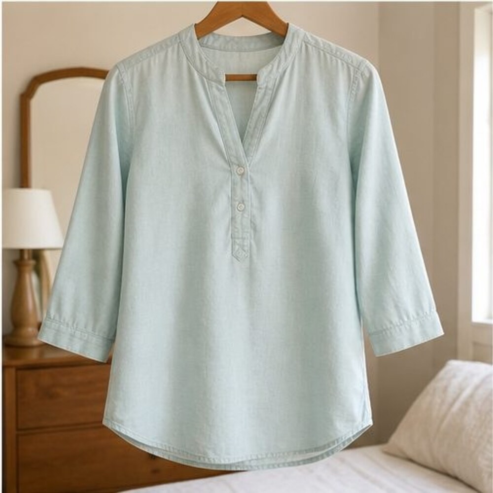 Camel Smocked Top